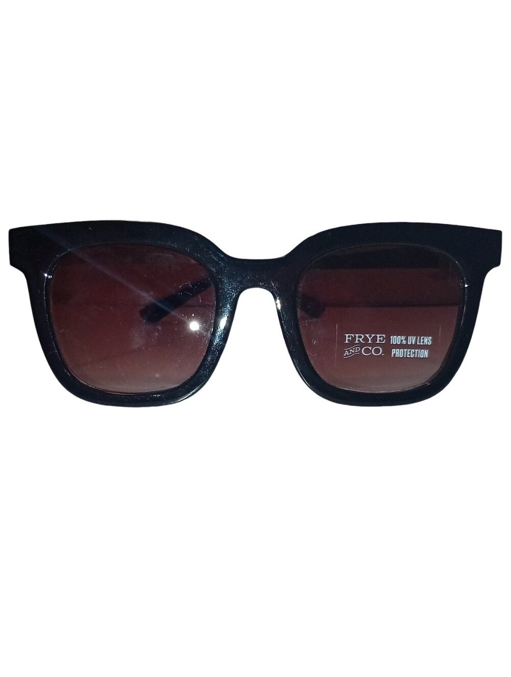 Women's Black Frame Sunglasses with Brown Lenses